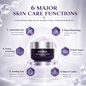 Crème <span class=keywords><strong>visage</strong></span> anti-âge LikeMeili 50g, crème hydratante raffermissante et lissante pour le <span class=keywords><strong>visage</strong></span>, texture riche, soin quotidien pour le <span class=keywords><strong>visage</strong></span> et le cou - Product Image 2