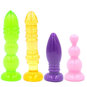 Hot 4 pz/set in Silicone giocattoli anali testa testa anale Dildo giocattoli del sesso prodotti anale per le donne e gli uomini <span class=keywords><strong>Plug</strong></span> sesso giocattolo - Product Image 1