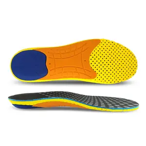 Palmilhas esportivas para absorção de choque, palmilhas macias personalizadas para tênis, alívio de dor nos pés e antifadiga