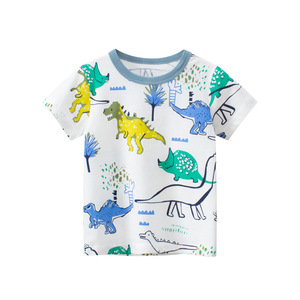 Latest Products 2024 100% <strong>Cute</strong> Animal Dinosaur Printing Little Boys Cartoons <strong>Tshirt</strong> KBPT-032 - Product Image 1