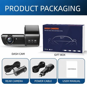 Cámara para Coche <span class=keywords><strong>de</strong></span> Alta Calidad 4K con Grabación Delantera y Trasera, WiFi 5.8G, Monitor <span class=keywords><strong>de</strong></span> Estacionamiento 24H, Sensor G, Grabador <span class=keywords><strong>de</strong></span> Conducción, Súper Visión Nocturna, DVR para Coche - Product Image 6