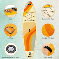 2025 prix usine gonflable Stand up Paddle SUP Board planche de surf unisexe en EVA PVC Logo personnalisable eau eaux de l'océan