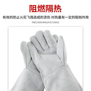 Guantes de Soldadura Weld-a-Beast de Cuero Vacuno de Grano Completo, Aislantes del Calor, para Uso Industrial en Soldadura - Product Image 3