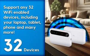 ZTE U50 Pocket Wifi 5g <span class=keywords><strong>avec</strong></span> <span class=keywords><strong>carte</strong></span> SIM, débloqué, point d'accès mobile 5G, routeur WiFi 6, bande mondiale SA/NSA, 4500mAh, WiFi <span class=keywords><strong>portable</strong></span> de poche - Product Image 6