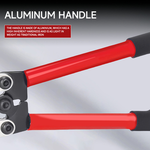 HX-50B Industrial Grade Steel Crimping Clamp with <b>Soft</b> Grip Handle Adjustable Crimping Range 6-50mm Tool Connectors Top Entry - Product Image 6