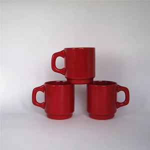 แก้วกาแฟเซรามิกสไตล์ฝรั่งเศสวินเทจขนาด 300 มล. สำหรับดื่มนม กาแฟ อาหารเช้า ใช้ในบ้านหรือร้านกาแฟ - Product Image 5