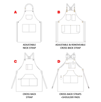 Tablier personnalisable imperméable en polycoton pour chef, serveur, coiffeur, usage domestique et cuisine