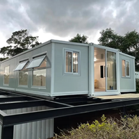 Maison préfabriquée moderne en conteneur pour l'Australie, structure en acier extensible de 20 pieds et 40 pieds, unité d'habitation annexe (ADU), design approuvé par le conseil municipal