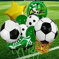 Ensemble de ballons en aluminium Champion Trophy Football Shoes, décorations pour fêtes sportives, parfait pour la décoration de fête et l'aménagement d'événements d'anniversaire