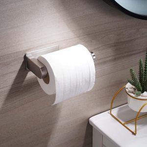 STOCCO Porta Carta Igienica Autoadesivo in Acciaio Inossidabile, Montaggio a Parete Senza Foratura, Finitura Spazzolata per Bagno, Cucina, Hotel - Product Image 2