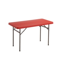 Ensemble table et chaises rectangulaires pliantes en fer blanc, mobilier d'extérieur pour salon, salle à manger, parcs, hôtels, cuisine, halls extérieurs
