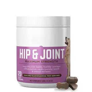 Chewable Dog Supplements For Joint and Hip MSM Hip and Joint Soft Chews For Dogs Inflammation Relief Dog Chews
