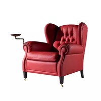 Canapé moderne de luxe en bois massif avec un seul cigare Fauteuil pour salon, chambre, hôtel, loisirs, confort, mobilier design en cuir