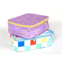 Sac à déjeuner isotherme pour pique-nique, sac isotherme réutilisable avec double fermeture éclair et poignée latérale pour enfants et adultes