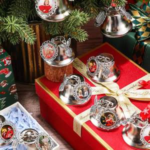 Adorno de Campana Sublimada para Navidad, Decoraciones para Árbol de Navidad, Marco de Fotos Navideño, Adorno Colgante para Árbol de Navidad - Product Image 5