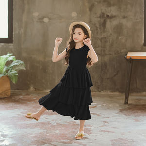 Nouvelle robe de plage moderne pour enfants, filles noires, achat en ligne en Thaïlande, directement auprès d'un fournisseur chinois - Product Image 3