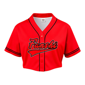 <span class=keywords><strong>Maillot</strong></span> de <span class=keywords><strong>baseball</strong></span> court personnalisé à séchage rapide, sublimation teintée, pour filles et femmes, uniforme de cheerleading avec logo d'équipe brodé - Product Image 2