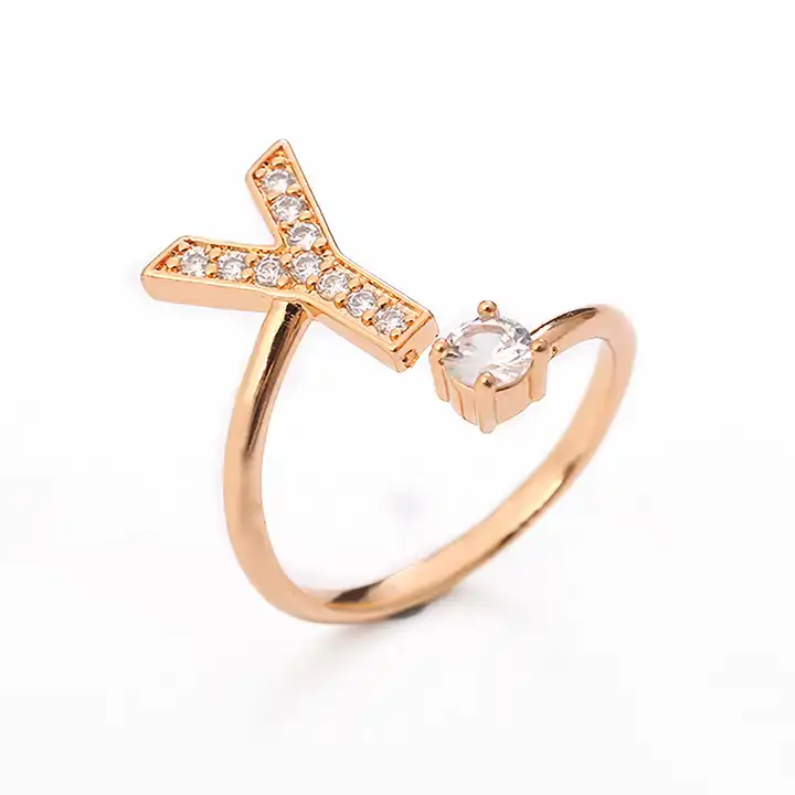 Fashionable Initial k Ring, Women Ring, Gift For Mom | letterrings.store