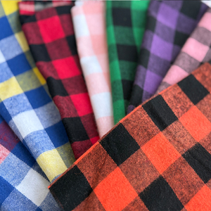 Bán Buôn Dệt Polyester Sợi Bông Nhuộm Vải Sọc Kiểm Tra Rayon Vải Chải CVC Sợi Nhuộm Vải Flannel Cho Quần Áo - Product Image 1