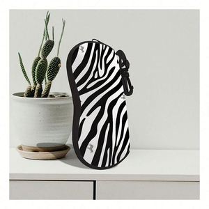 Custom Zebra Print <b>Glasses</b> <b>Soft</b> Protective Cbase Pouch Sunglasses Cover Neoprene Sunglasses Eyeglass <b>Case</b> Gift for Women - Product Image 1