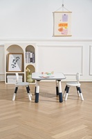 Bureau pour bébé en bois écologique à hauteur réglable, multifonctionnel, meubles pour enfants, enfants en bas âge, école moderne, salle à manger