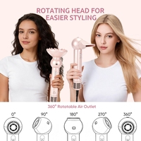 Sèche-cheveux haute vitesse et brosse volumisante 6-en-1, brosse à air chaud avec plusieurs accessoires de coiffage