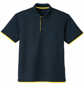 Glimmer 4.4oz Knitted Quick Dry <b>Mesh</b> Layered Short <b>Sleeve</b> Shirt (with Pocket) [Men's] Solid 3L - Product Image 1