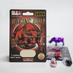 Cajas de Papel para Empaque de Cápsulas y Píldoras para Hombre, Venta al Por Mayor con MOQ Bajo, Personalizadas, con Blister, Magnum 15000K, Raging Bull, Black Bull, Rhino - Product Image 4