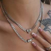 Set Perhiasan Kalung, Gelang, dan Gelang Kaki Dazan New HOT Lapisan Emas 18k Anti Karat Desain Rumput Keberuntungan Prancis dengan Zirkon