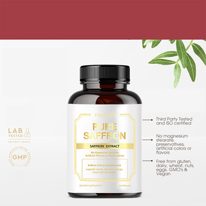 Chinese fabrikant groothandel bulk OEM private label biologische saffraan extract 88,5mg capsules ondersteunt het versterken van het immuunsysteem - Product Image 4