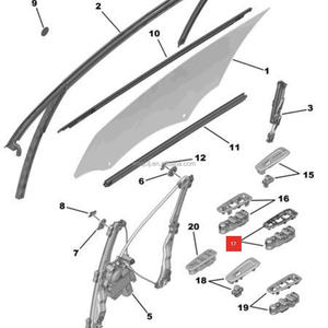 Usine Offres Spéciales Oem lève-vitre électrique précision fiable nouveau 408 lève-vitre avant gauche - Product Image 2