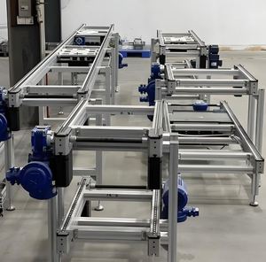 Turnkey New Stainless Steel Pallet Handling Solution Automated Palletizing System Gravity Roller Conveyors Adjustable - Product Image 4