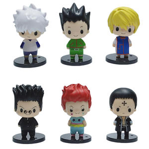 6 unids/set 6-10CM Hunteres Q Ver figura de Anime de dibujos animados recoger Killua Zoldyck Hisoka <span class=keywords><strong>Kurapika</strong></span> - Product Image 6