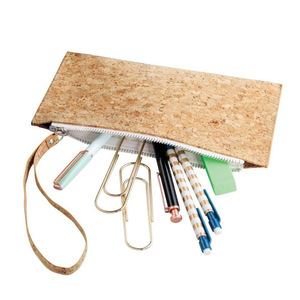 Multifunctional cosmetic bag, cork bag, wood grain makeup brush and <b>tool</b> organizer, pencil case, mobile phone organizer. - Product Image 4