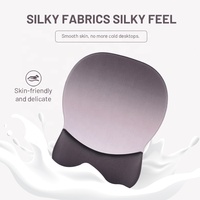 Tapis de souris ergonomique en mousse à mémoire de forme gris et noir dégradé avec repose-poignet en gel, en stock pour ordinateur, bureau et usage domestique