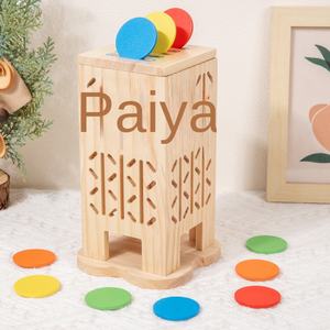 Gioco Educativo in Legno Cinque-in-Uno, Gioco di Equilibrio, <span class=keywords><strong>Matematica</strong></span>, Colori, Cognizione, Gioco da Tavolo Interattivo Genitore-Figlio per Bambini - Product Image 3
