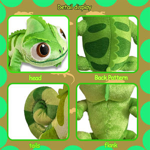U986 Juguetes de <span class=keywords><strong>Peluche</strong></span> de Lagarto Adorables al por Mayor, Animales de <span class=keywords><strong>Peluche</strong></span> Camaleón, Regalos para Niños, Decoración de Habitación, <span class=keywords><strong>Peluche</strong></span> de Lagarto con Imán para el Hombro - Product Image 2