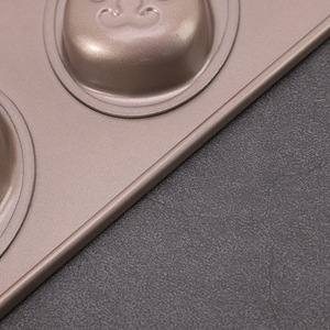 Rabbit Cake Mold 12 Cavity Gold Baking Tray Oven <b>Safe</b> Cartoon Shape Baking <b>Tool</b> - Product Image 3