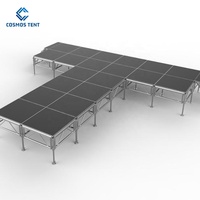 Supports d'affichage détachables de scène de barrière en aluminium d'école de marionnette portative assemblés avec l'alliage d'aluminium