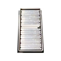 Diffuseurs d'air à lamelles carrées en aluminium de haute qualité HONGRUI, système HVAC, montage mural, ventilation motorisée, commande motorisée
