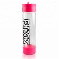 Botella de Plástico Libre de BPA, Ecológica, para Beber Directamente, Colores Surtidos, para Deportes, Uso Diario, Gimnasio, No Apta para Logotipo Personalizado