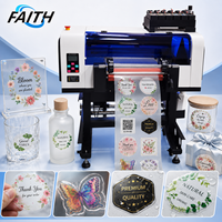 Imprimante de transfert UV DTF haute vitesse Faith pour l'impression d'étiquettes en cristal, machine d'impression de films PET pour la décoration d'emballages en verre