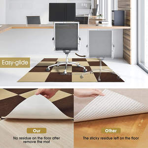 Alfombra Moderna Antideslizante de Poliéster para Silla de Oficina, Protector de Piso para Sillas con Ruedas en Pisos de Madera, Hecho a Máquina - Product Image 6