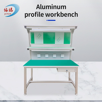 YINUO vente en gros Esd chaîne de montage établi bancs de travail de laboratoire poste de travail de profil en aluminium