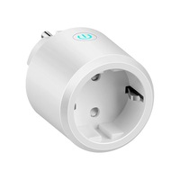 Prise et fiche intelligentes Wi-Fi sans fil 16A 20A 220V en plastique avec moniteur d'énergie, contrôle vocal Alexa et contrôle par application pour hôtel, maison, garage