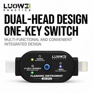 LW-DFU Dual-Head Ein-Tasten-DFU Ein-Klick-Neustart Wiederherstellungs-Bootloader-Modus für iPhone Android Reparatur Ohne Motherboard-Demontage - Product Image 1
