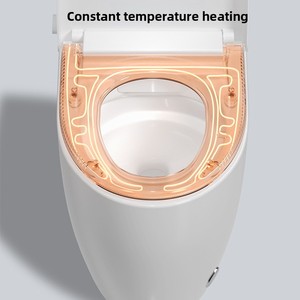 Bidet intelligent moderne à poser au sol, carré, avec siphon en S, siège chauffant, capteur <span class=keywords><strong>de</strong></span> pied, télécommande et chasse d'eau par gravité - Product Image 2