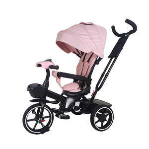 Portable Baby <strong>Trike</strong> 4 in 1 Design <strong>with</strong> Removable Parental Push <strong>Handle</strong> Storage Basket and Anti-tip Structure for <strong>Toddler</strong> Safety - Product Image 4