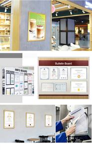 Soporte <span class=keywords><strong>de</strong></span> señal magnético A4, autoadhesivo, marcos <span class=keywords><strong>de</strong></span> exhibición <span class=keywords><strong>de</strong></span> plástico, marco <span class=keywords><strong>de</strong></span> pantalla magnético para documentos, imagen <span class=keywords><strong>de</strong></span> papel - Product Image 4