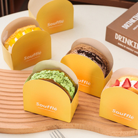 Emballage en carton pour pâtisserie, pliable, biodégradable, respectueux de l'environnement, avec logo personnalisé, pour les en-cas, les pâtisseries sucrées, les aliments